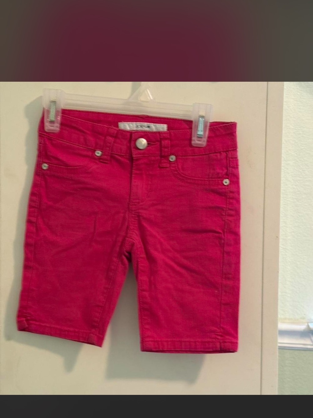 Joe's Jeans Girls Bright Pink Knee-Length Shorts